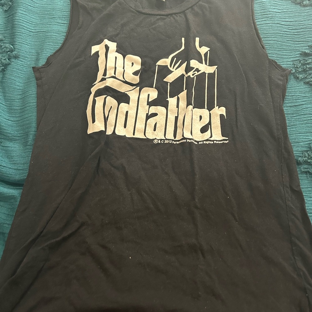 Forever 21 Black "The Godfather" Muscle Tee